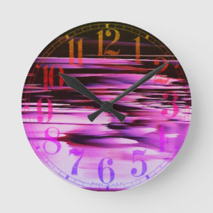 A60 Glitch Photo No. 001 Round Clock Rund Klocka
