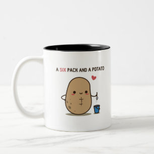 A6-pack och A-potatis Två-Tonad Mugg