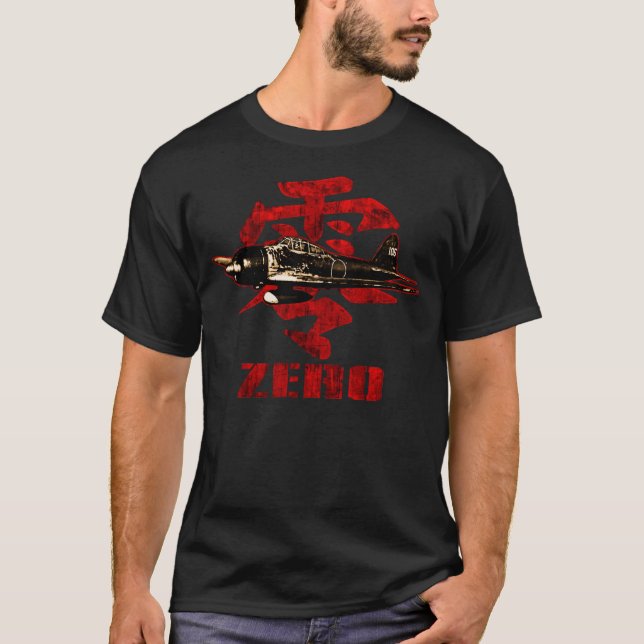 A6M noll Tee Shirt (Framsida)