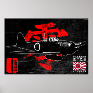 A6M nolla Poster