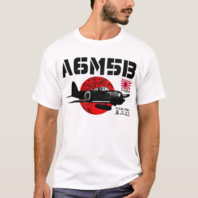 A6M nolla Tee Shirt (Framsida)