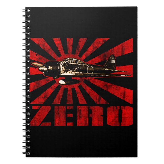 A6M Zero Anteckningsbok Med Spiral (Framsidan)