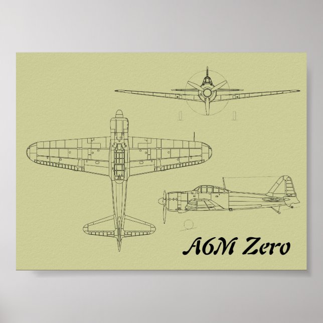 A6M Zero Poster (Framsidan)