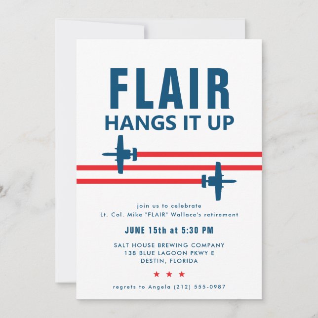 A-10 Attack Fighter Jet Party bjudande in Inbjudningar (Framsida)