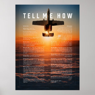 A-10 med Berätta för mig hur ode går till milit Poster