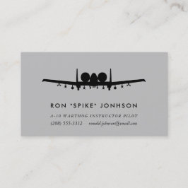 A-10 pilot- Warthog Visitkort