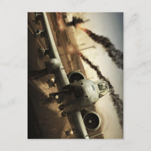 A-10 Thunderbolt-flygplan Vykort