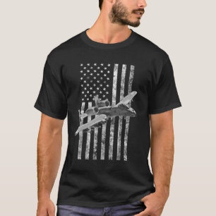 A-10 Thunderbolt II American Flagga - A-10 Warthog T Shirt