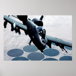 A-10 Thunderbolt II-flygplan Poster