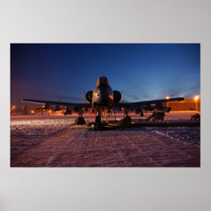 A-10 Thunderbolt II-flygplan Poster