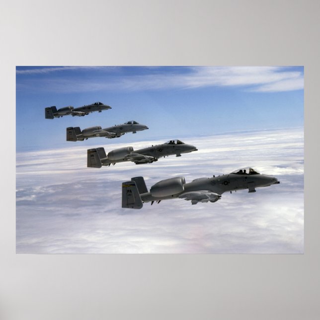A-10 Thunderbolt II-flygplan Poster (Framsidan)