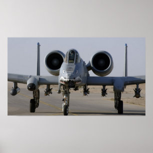 A-10 Thunderbolt II-flygplan Poster