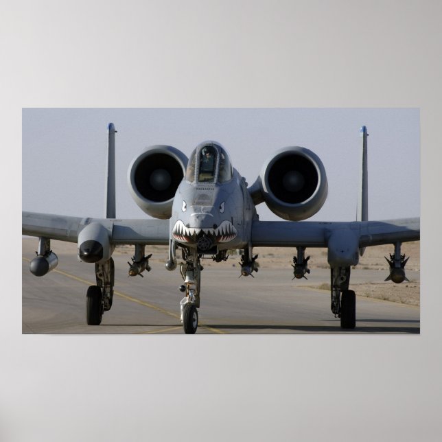 A-10 Thunderbolt II-flygplan Poster (Framsidan)