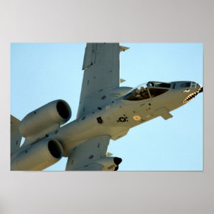 A-10 Thunderbolt II-flygplan Poster