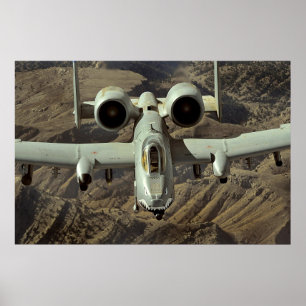 A-10 Thunderbolt II-flygplan Poster
