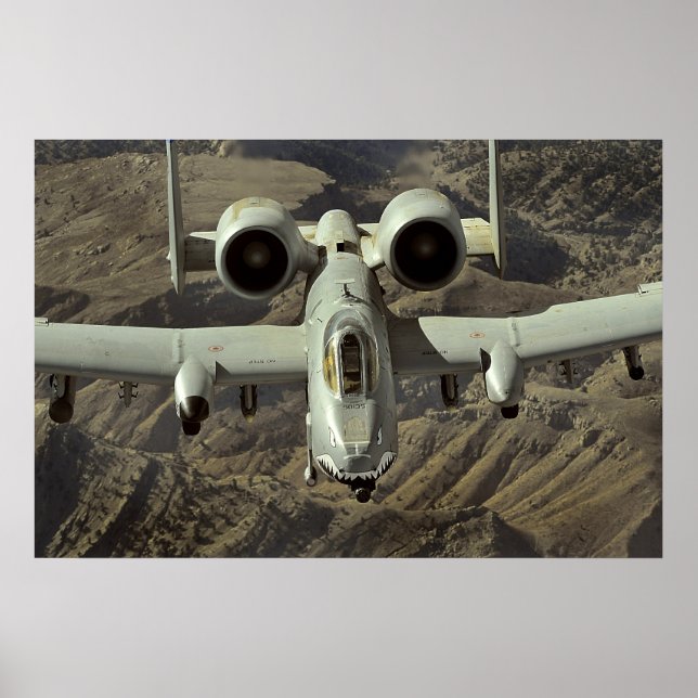 A-10 Thunderbolt II-flygplan Poster (Framsidan)