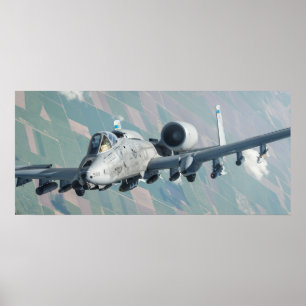 A-10 Thunderbolt II-flygplan Poster