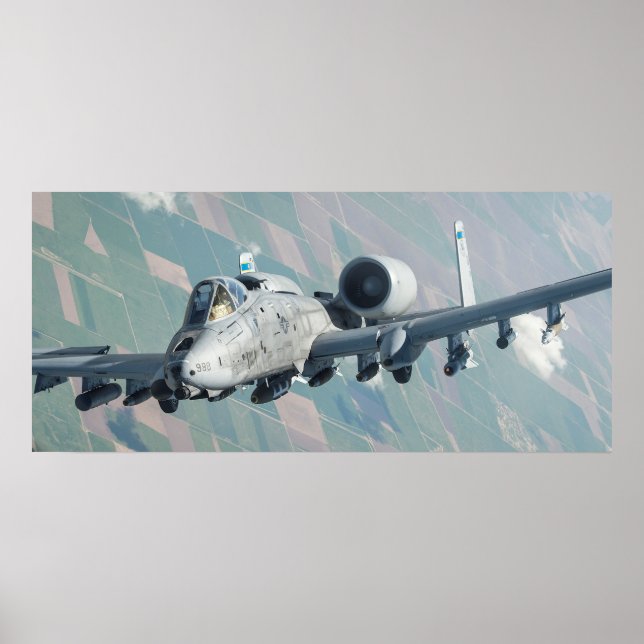 A-10 Thunderbolt II-flygplan Poster (Framsidan)