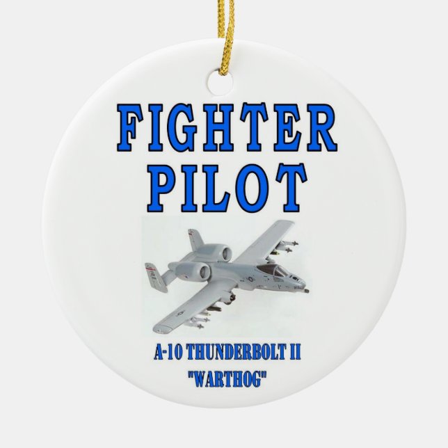 A-10 THUNDERBOLT II JULGRANSPRYDNAD KERAMIK (Framsidan)
