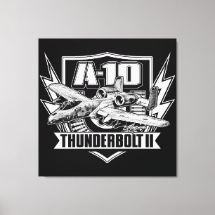 A-10 Thunderbolt II-Kanvastryck med fördröjning Canvastryck