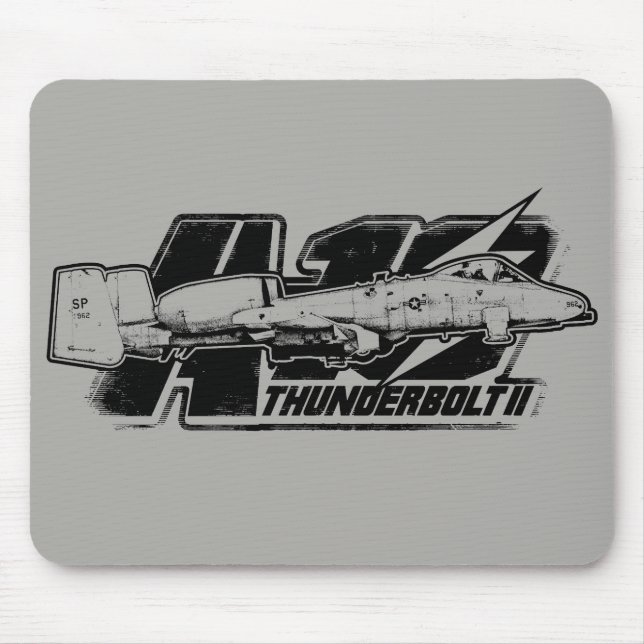 A-10 Thunderbolt II Mouse Pad Mousepad Musmatta (Framsidan)