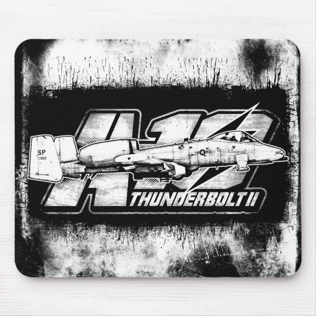 A-10 Thunderbolt II Mouse Pad Mousepad Musmatta (Framsidan)