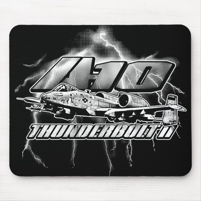 A-10 Thunderbolt II Mouse Pad Mousepad Musmatta (Framsidan)