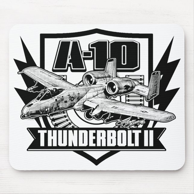 A-10 Thunderbolt II Mouse Pad Mousepad Musmatta (Framsidan)