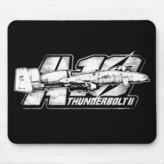 A-10 Thunderbolt II Mouse Pad Mousepad Musmatta (Framsidan)
