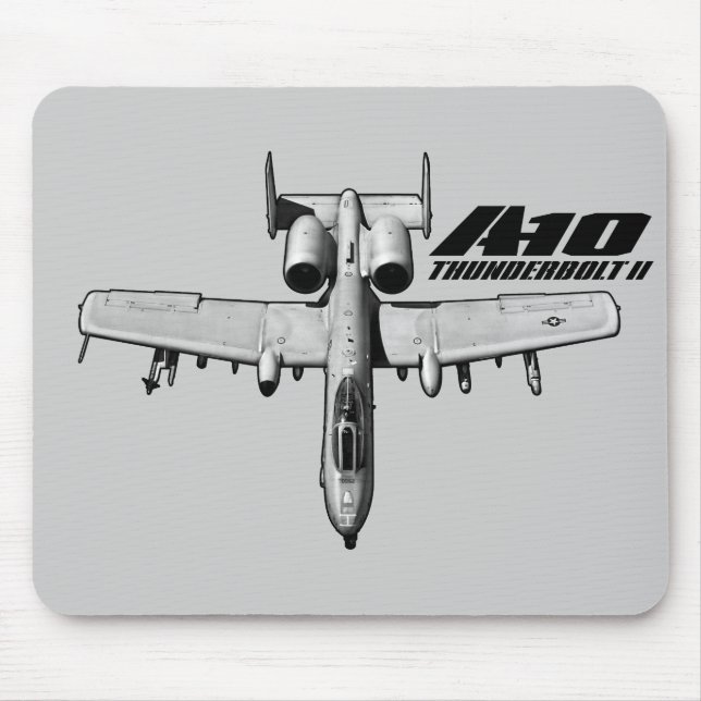 A-10 Thunderbolt II Mouse Pad Mousepad Musmatta (Framsidan)