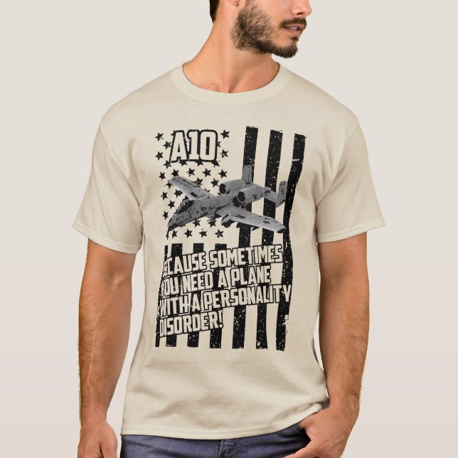 A-10: Unyielding Combat Support T Shirt (Framsida)