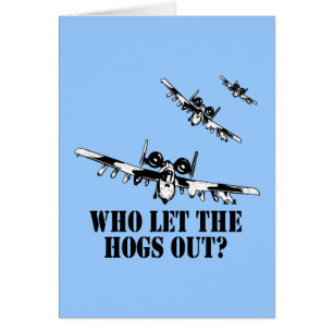 A-10 Warthog Hälsningskort