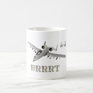 A-10 Warthog Jet Aircraft BRRRT Kaffemugg