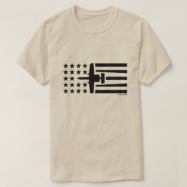 A-10 Warthog Jet Stars och stripes - Svart T Shirt