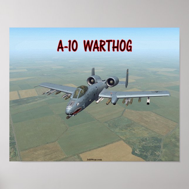 A-10 WARTHOG POSTER (Framsidan)