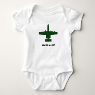 A-10 Warthog Silhouette Grönt Camo-flygplan Tröja