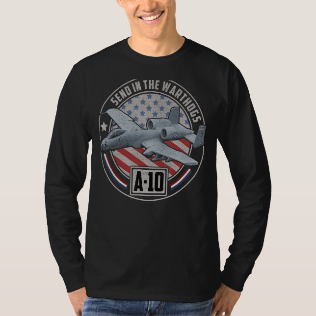 A 10 Warthog Thunderbolt Attack Aircraft Fighter J T Shirt (Framsida)