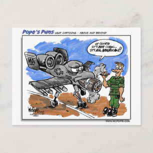 A-10 Warthog Vykort