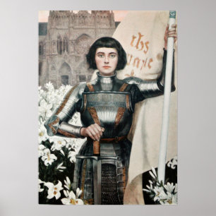 A 1903 Engrave of Joan of Arc Poster