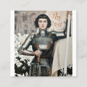 A 1903 Engraving of Joan of Arc Fyrkantigt Visitkort
