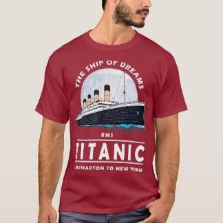 A 1912 Vintage Titanic Voyage Frakt Cruise Gift T Shirt