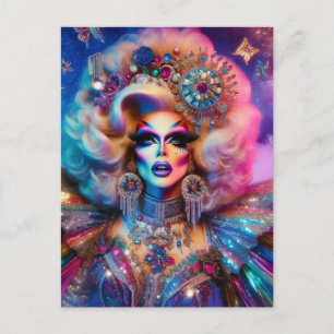 A 1990-talets Drag Queen Vykort