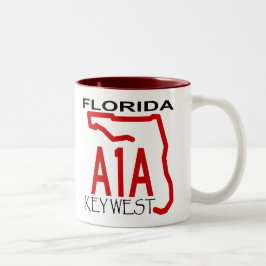 A-1-A Key West Två-Tonad Mugg