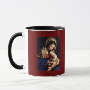 a-1 madonna och barn mugg