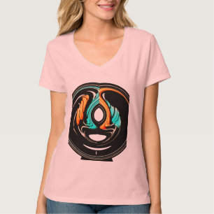 A-1 Top-Notch African Art Design Motif Mönster Tee Shirt