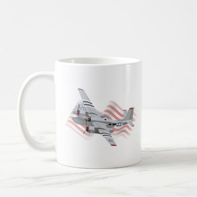 A-26 Inkräktare WW2 Light Bomber Kaffemugg (Vänster)