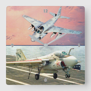 A-6 INTRUDER FYRKANTIG KLOCKA