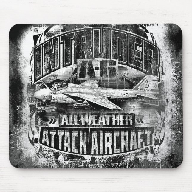 A-6 Intruder Mouse Pad Mousepad Musmatta (Framsidan)