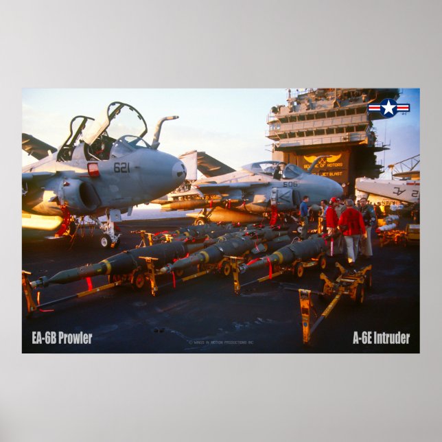 A-6E INTRUDER- OCH EA-6B PROWLER POSTER (Framsidan)