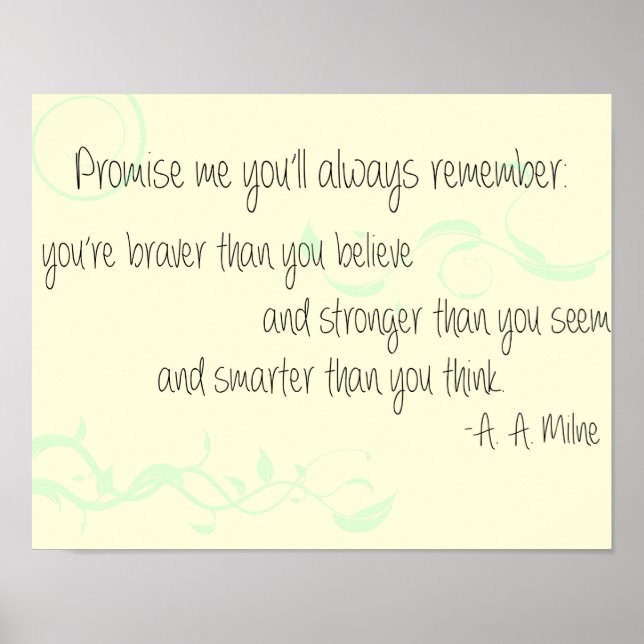 A. A. Milne Poster (Framsidan)